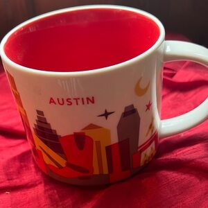 Starbucks Austin Skyline You Are Here Collection Mug - Red and White